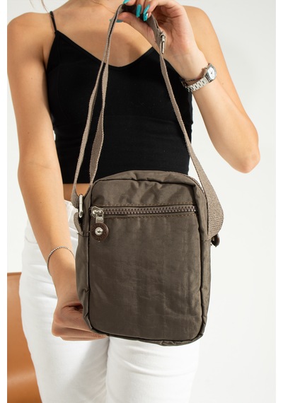 Nemo Bags Vizon Unisex Telefonluk, Cüzdan, Kartlık, Çapraz Askılı Omuz Çantası, 18x13cm Vizon