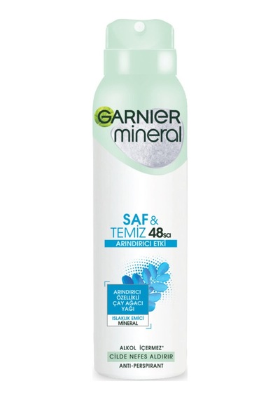 Garnier Mineral Saf&temiz Sprey Deodorant - 6 Adet Tarı