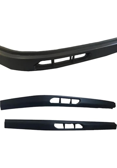 Renault Kangoo 2 2008-2021 Uyumlu Üniversal Laguna Lip Esnek Ön Lip 2 Parça Tampon Altı Dil Karlık Ön Ek 00 Şüscaroto Aksesuar