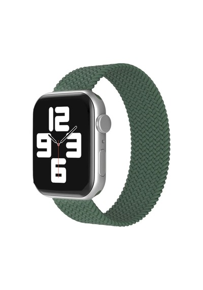 Apple Watch 38mm Ayarlı Solo Silikon Kordon - Haki Yeşil Diğer