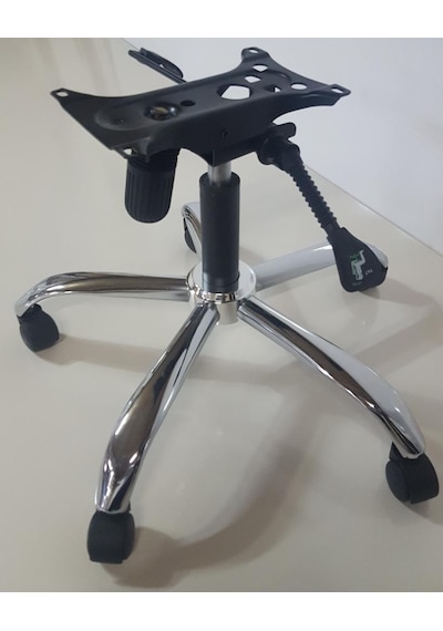 Kamusalmarket Krom Yıldız Ayak+Teker+100 Lük Piston+Çift Kollu Mekanizma