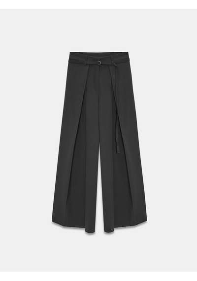 Dilvin 72665 İnce Kemerli Pantolon-siyah