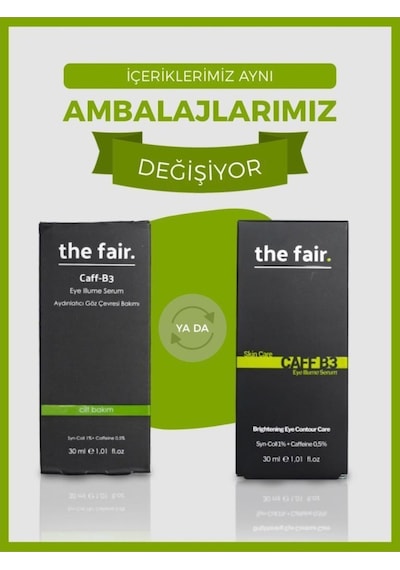 The Fair Nem Destekli   Vegan Cilt Bakım Seti 2 x 30 ML