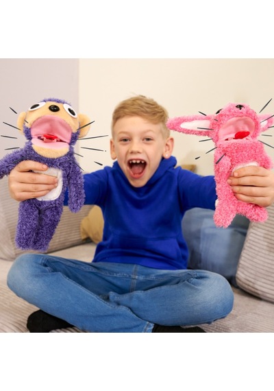 Sesli Peluş Serseri Tavşan Çok Renkli