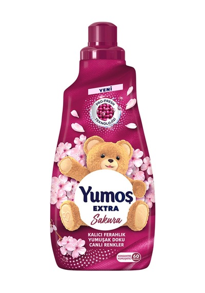 Yumoş Extra Konsantre Çamaşır Yumuşatıcı Sakura 1440 Ml 60 Yıkama 3 Adet