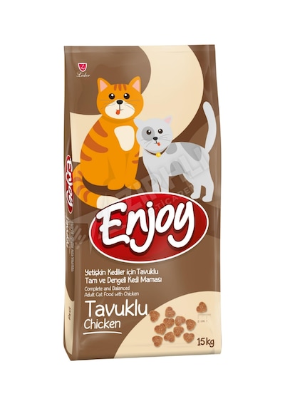 Enjoy Tavuklu Yetişkin Kedi Maması 15 Kg