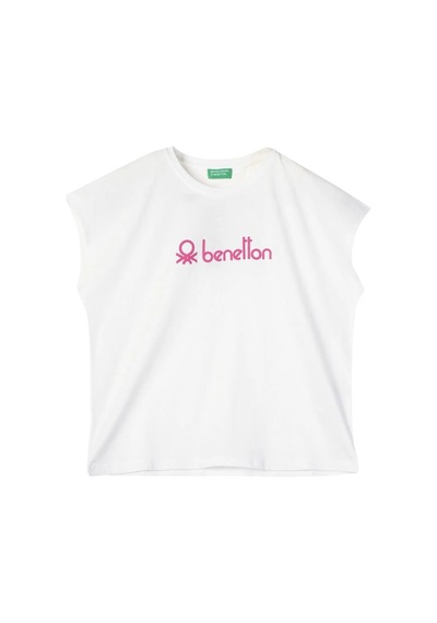 United Colors Of Benetton Benetton Kız Çocuk T-shirt 09327 Beyaz United Colors Of Benetton Benetton Kız Çocuk T-shirt 09327 Beyaz