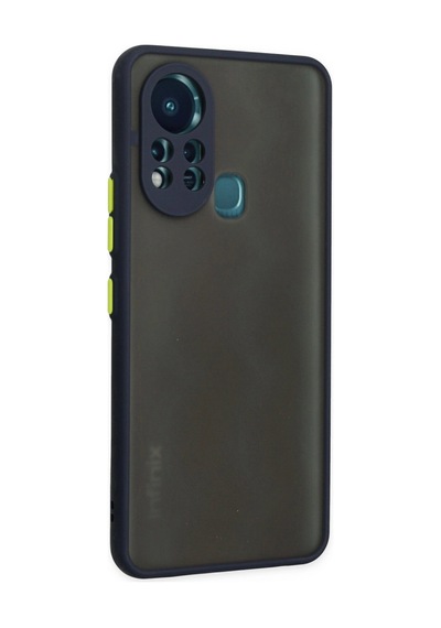 İnfinix Hot 11s Kılıf Montreal Silikon Kapak - Lacivert -