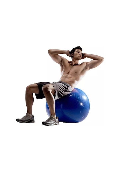 Pilates Topu Gri- Pompa Hediyeli 65 Cm