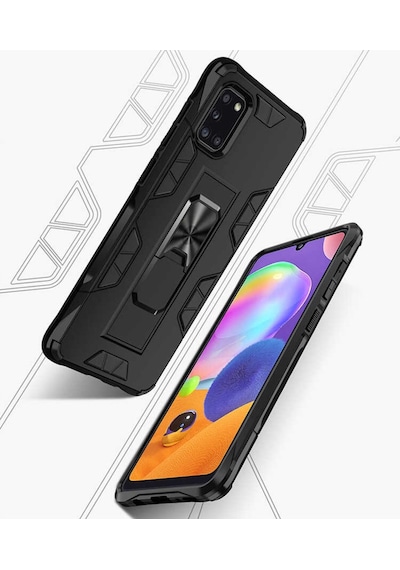 Samsung Uyumlu Galaxy A31 Kilif Miknatisli Zirhli Korumali Silikon 466954530