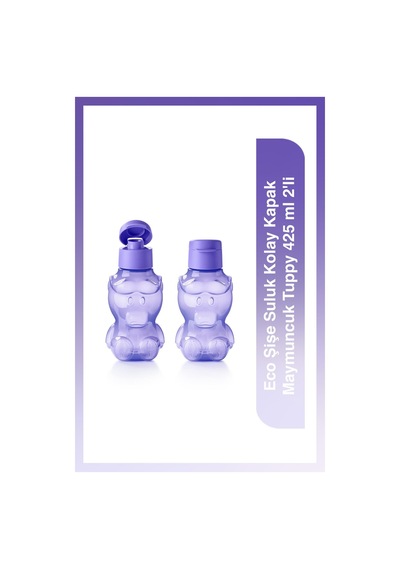Tupperware Eco Şişe Suluk Kolay Kapak Maymuncuk Tuppy 425 ml 2'li