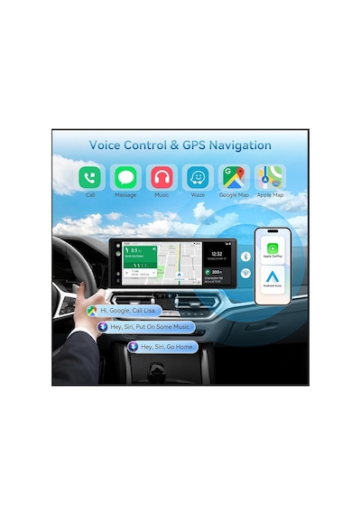 10.26 İnç Car Play İos Android Uyumlu 4k Ultra Hd Ön Arka Araç Kamerası Büyük Ekran Wifi Bluetooth