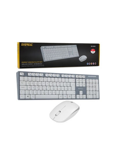 Everest Km-6063 Q Multimedya Kablosuz Klavye - Mouse Set Diğer