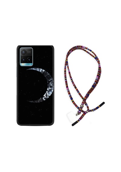 Vivo Y32 Kılıf Rasta Boyun Askılı Yalnız Ay 1744