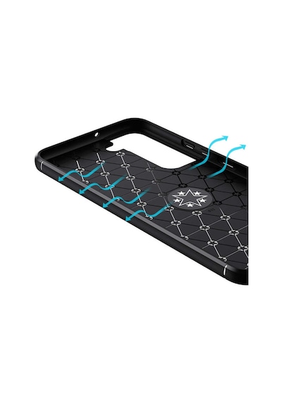 Galaxy S22 Plus Kılıf Zore Ravel Silikon Kapak Mavi