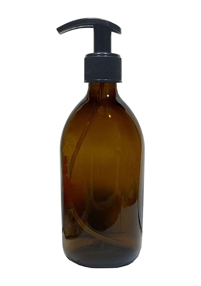 Buççin Online Mağaza Design 500ml Amber Cam Sıvı Sabunluk Cam Sarı Çok Renkli