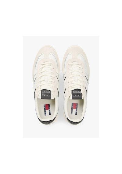 Tommy Hilfiger The Greenwich Edge Karışık Dokulu Erkek Beyaz Sneaker Em0em016720k9 Beyaz