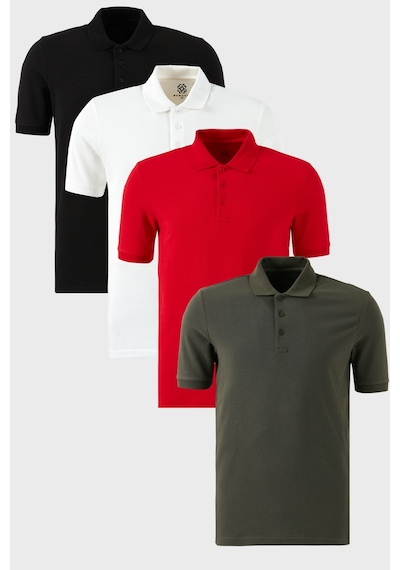 Buratti Erkek T Shirt 5902127s4 Siyah-beyaz-kırmızı-haki Beyaz - Haki