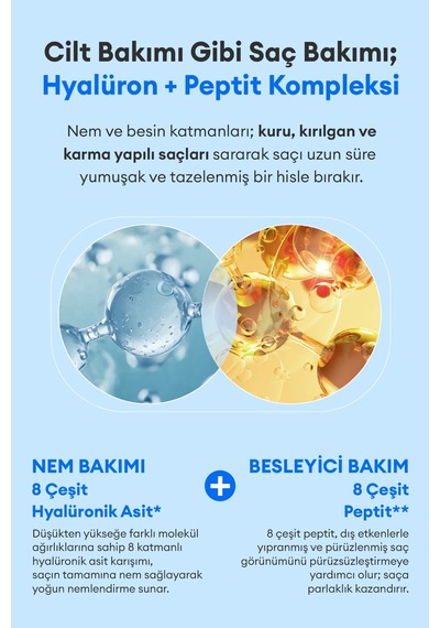 Hyalüronik Asit İle Nemlendiren Pürüzsüzleştirici Saç Serumu Kundal Airy Volume Hyaluron Serum