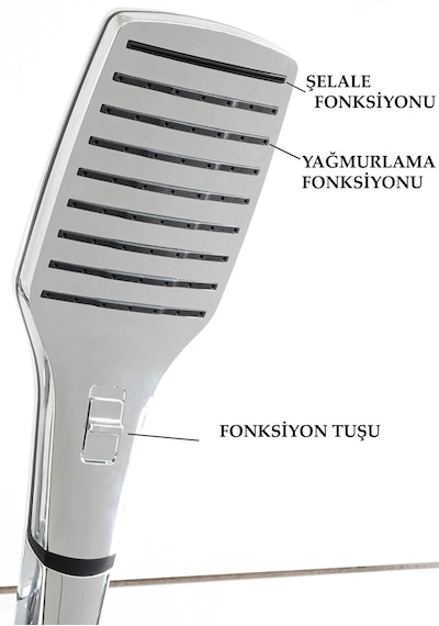 Yapıtaşı Yt259 Lotus Banyo Duş Seti 2fonksiyonlu Krom