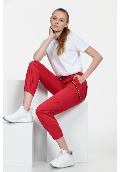 Jogger Pantolon Kırmızı