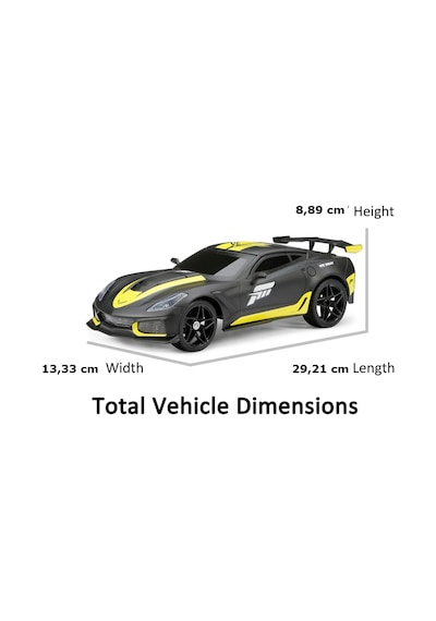 New Bright 1:16 Rc Forza Motorsport 2.4 Ghz. Işıklı Usb Şarj Corvette Zr1 Siyah Çok Renkli