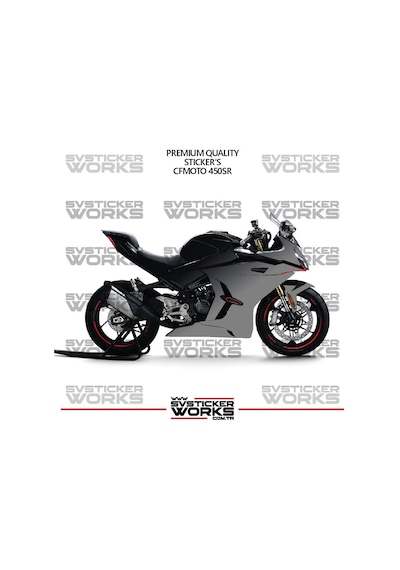 Cfmoto 450sr Kaplama Sticker Çift Renk Motor Kaplama Modeli Hazır Kit Yüksek Kalite 19778785
