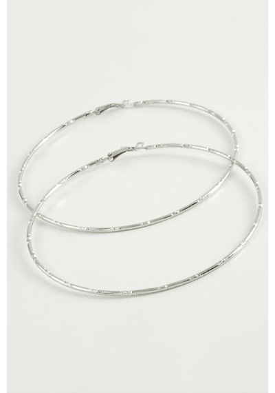 Noktalı - 109 - Metal Halka Küpe 8-9-10 - Csmo-tex - Cm-9 Cm çok renkli