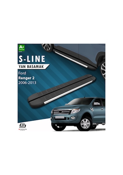 S-dizayn Ford Ranger 2 S-line Aluminyum Yan Basamak 193 Cm 2006-2013 A+ Kalite