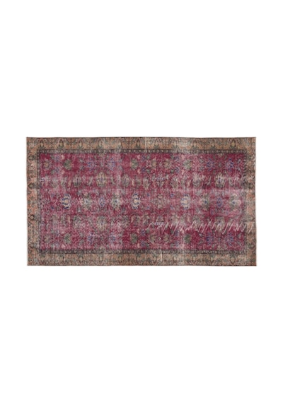 El Dokuması Vintage Yün-pamuk Naturel Halı 15352 149 X 258 Cm Çok Renkli
