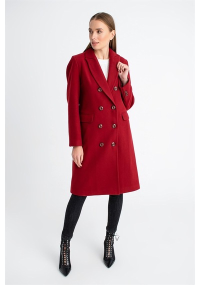 Z6620 Dewberry Bayan Palto-bordo