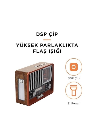 Torima KTF-1647 Nostaljik Wireless Bluetooth Hoparlör