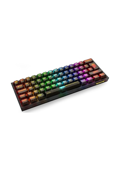 Redragon K617 Rgb Fizz Şeffaf Siyah Kablolu Mekanik Türkçe Klaye