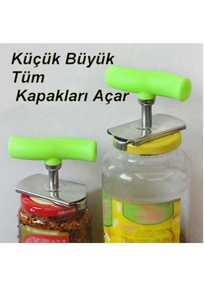 Tüm Kapaklara Uyumlu Kavanoz Kapağı Açacağı Ölçülü Uyarlanabilir Pratik Konserve Şişe Kapak Açıcı Karışık Renk