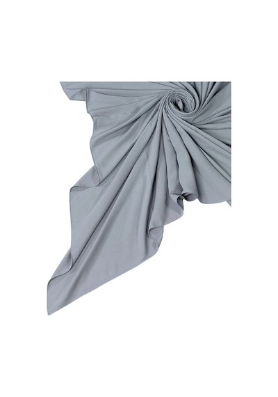 Mim Eşarp Tuana Eşarp Medine İpeği Büyük Boy Eşarp 140x140 Cm Açık Gri