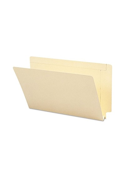 End Tab Dosya Klasörü, Güçlendirilmiş Düz Kesim Tab, 1-1/2 "genişletme, Yasal Boyut, Manila, Kutu Başına 50 27