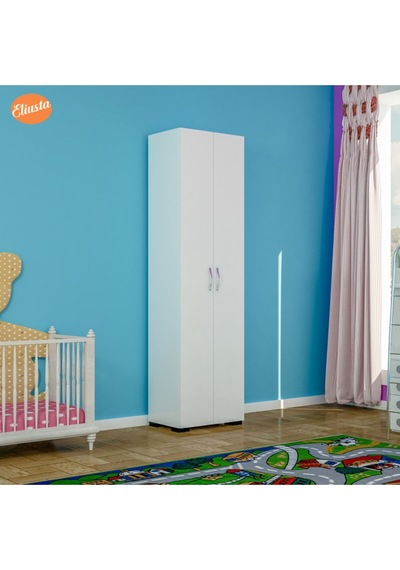 Çok Amaçlı Dolap Mutfak Dolabı Banyo Dolabı Çocuk Odası Dolabı 8 Raflı Dolap Beyaz