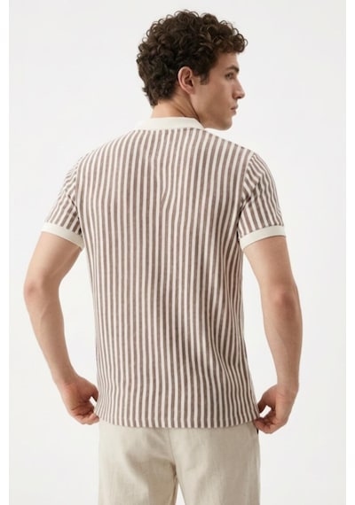 Loft Lf2038533 Erkek Polo Yaka T-shirt Brown