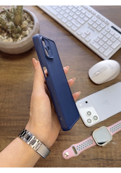 Samsung Galaxy A07 Uyumlu Kamera Korumalı Darbeye Dayanıklı Renk Atmayan Keep Silikon Kılıf Lacivert