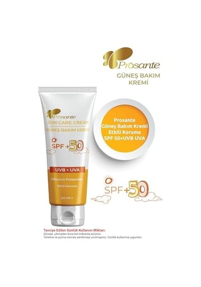 Güneş Bakım Kremi Spf Ve 50 Çocuk Etkili Koruma Uvb Uva 50 Ml