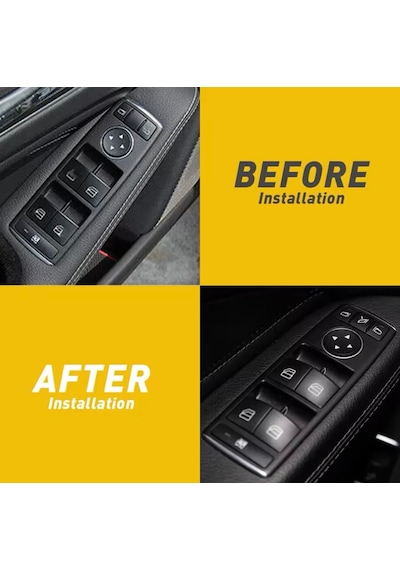 Mercedes C Serisi W204 W205 Cam Düğmesi Kaplaması Siyah Tuş 2008-2018