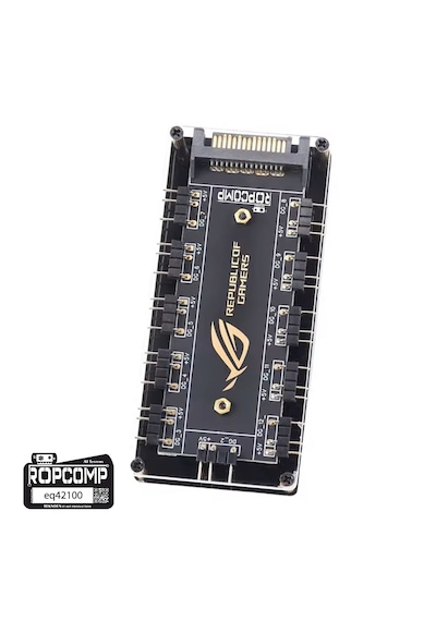 Ropcomp Argb Hub 11 Port 5v 3-pin Argb Ve Fan Hub