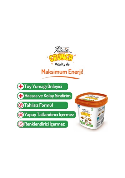 Felicia Crunch Vitality Kedi Ödülü 100 Gr 6'lı