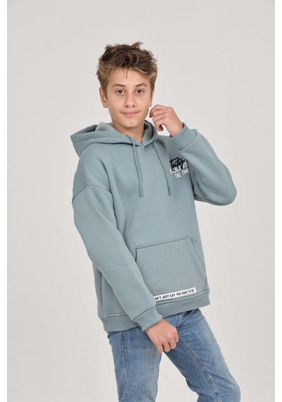Toontoy Kids Toontoy Erkek Çocuk Tnty Nakışlı Sweatshirt Mavi