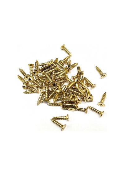 Sarı 1000 Adet Klips Vidası 2,3x9,5 Mm Yhb, İthal - Konik Başlı Kutu Ayak, Askı, Mini Vida 9,5 Mm