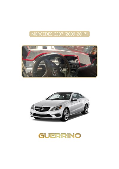 Mercedes C207 2009-2017torpido Koruma Halısı Bej Kenar