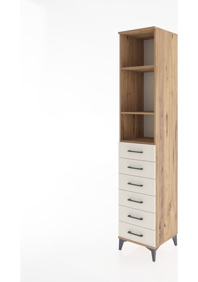 Hyperion Dolap 3 Raflı 6 Çekmeceli 44x44x221 Çam-aytaşı Atlas Çam