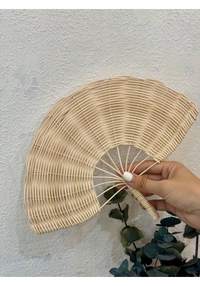 Rattan Ahşap El-duvar Yelpazesi