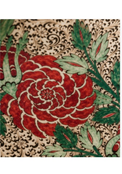 Kırmızı Siyah Tabak 30cm