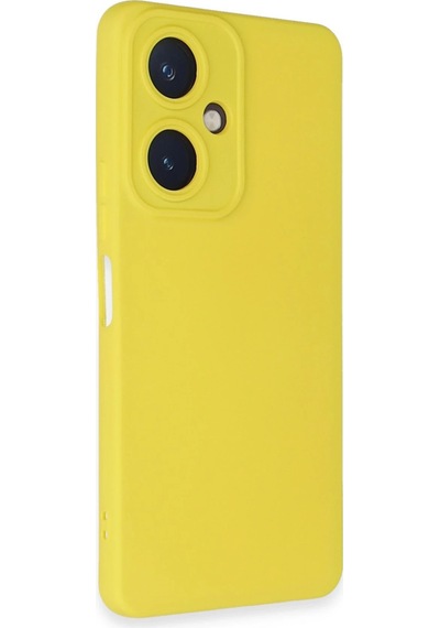 Cosmotex Newface Vivo Y27 Kılıf Nano İçi Kadife Silikon - Sarı